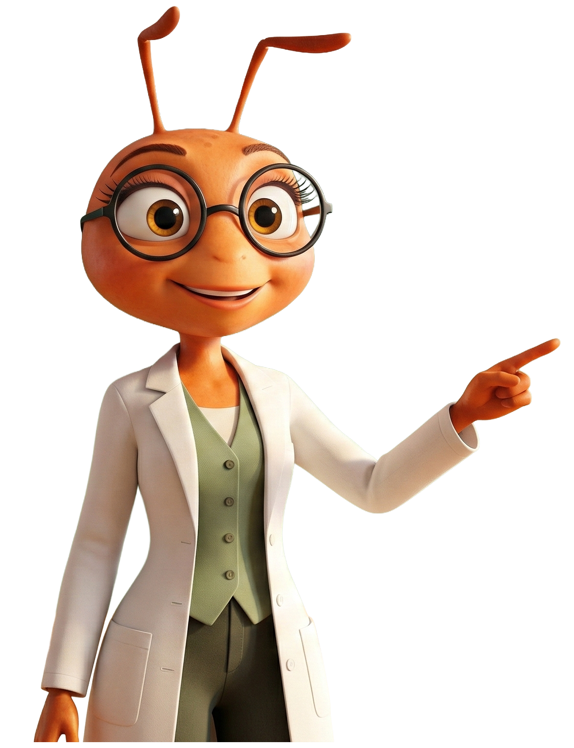 Professoressa Formi che indica